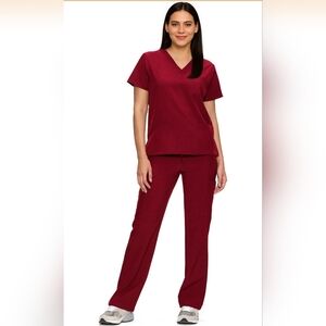New with Tags Burgundy Women’s Scrub Set – Size XXL
